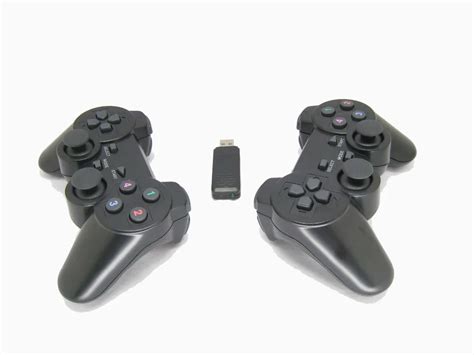 2.4Ghz wireless computer game controller PC gamepad with dual vibration ...