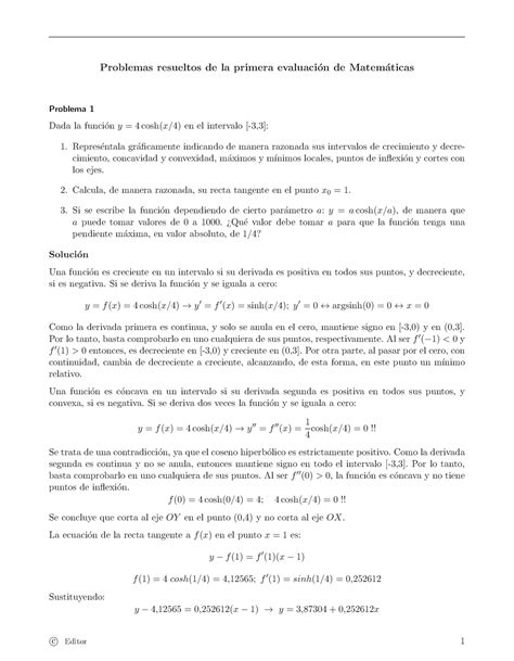 Examen Preguntas Y Respuestas Problemas Resueltos De La Primera