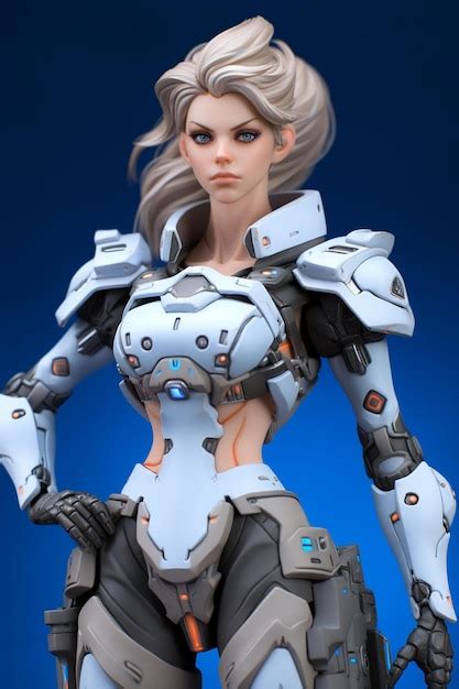 Premium AI Image | a girl in a sci fi dress