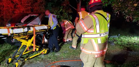 Three Victims Extricated From Car After Early Morning Crash