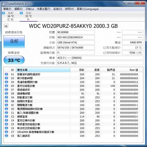 二手良品 WD 威騰 紫標 2TB 3 5吋 SATA6 硬碟 WD20PURZ 露天市集 全台最大的網路購物市集