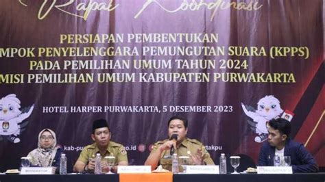 KPU Purwakarta Gelar Rapat Koordinasi Persiapan Pembentukan KPPS