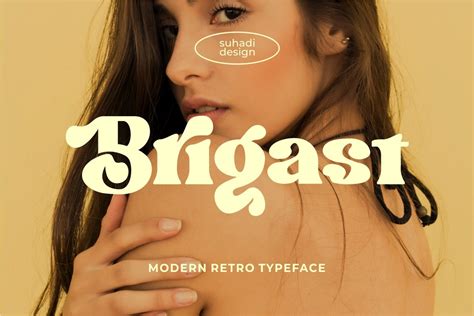 Brigast Modern Retro Typeface Serif Fonts ~ Creative Market