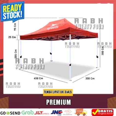 Jual Tenda Lipat Uk 3x4 5 Tebal Besi 1 2 Mm Shopee Indonesia