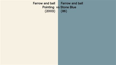 Farrow And Ball Pointing Vs Stone Blue Side By Side Comparison