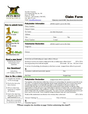 Fillable Online Bpetsb Best Binsurance Claimb Form Fax Email Print