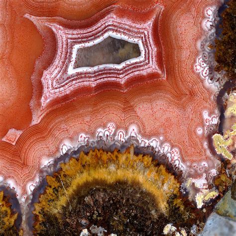 Agate Geode Texture Painting By Aloke Design Fine Art America