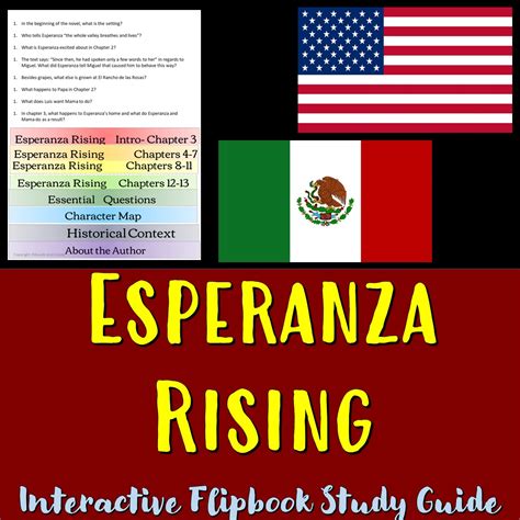 Esperanza Rising Interactive Flipbook Study Guide TeachersTrading