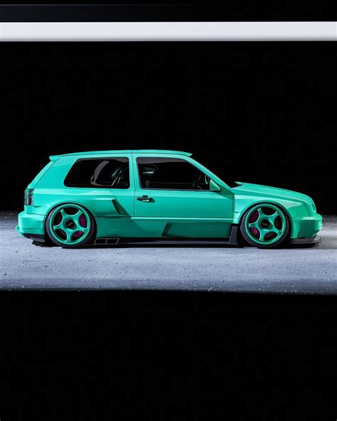 Wildest Mk3 Vw Golf Feels Minty Wide Slammed In Cgi Ahead Of Real World Build Autoevolution