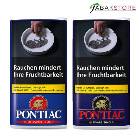 Pontiac Tabak Alle Sorten Gr En Online Kaufen Im Tabakstore