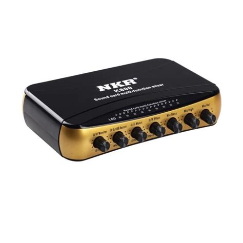 Tera Carte Son Externe USB Multifonction Mixer Avec 6 Effets De Mixage