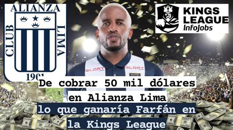 De cobrar 50 mil dólares en Alianza Lima lo que ganaría Farfán en la