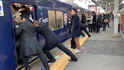 満員 西武新宿線 鷺ノ宮駅 通勤ラッシュ時の混雑4 Seibu Shinjuku Line Rush Hour In Japan Youtube