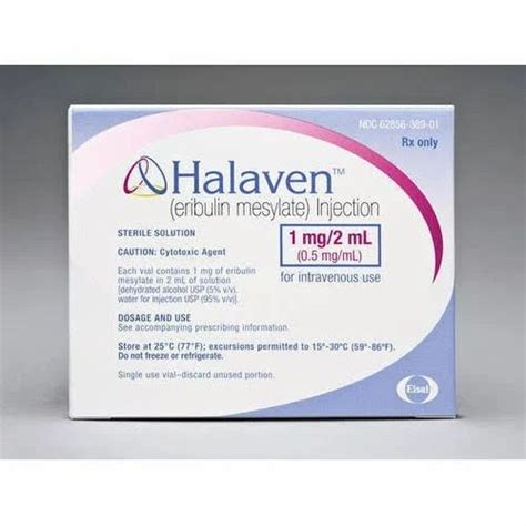 Halaven 1mg Injection Eribulin Mesylate 1mg 2 Ml In 1 Vial At Rs