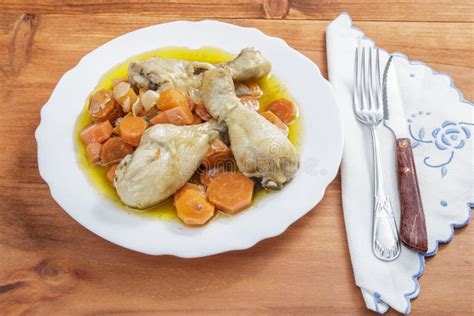 Chicken With Carrots Stew Stock Photo Image Of Meat 57408410