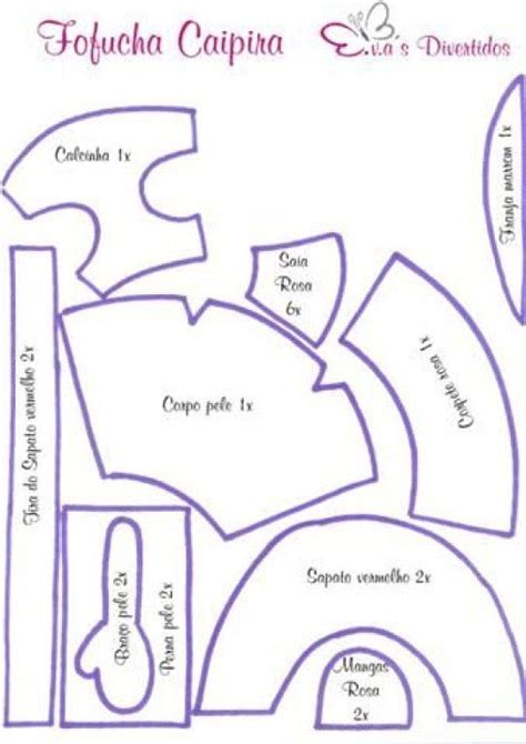 Moldes De Mu Ecas Fofuchas Para Imprimir Imagui