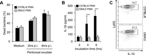 Pmns From C57bl6 And Dba2 Mice Share Similar Bactericidal Activity