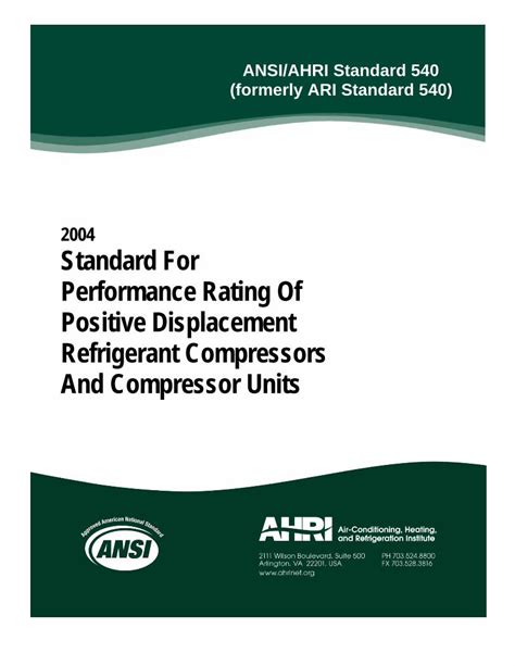 Pdf Ansi Ari 540 2004 Latest Dokumentips