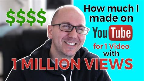 How Much Money I Earned On YouTube For 1 Million Views On A Single