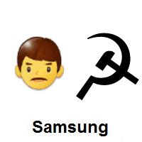 Meaning of 👨☭ Communist: Man Emoji with images