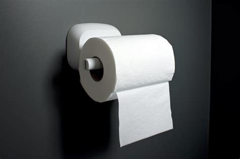 Premium Ai Image There Is A Roll Of Toilet Paper Hanging On A Wall