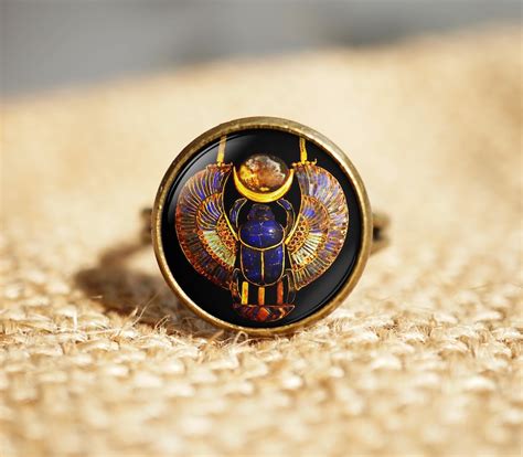 Egyptian Scarab Rings Ancient Egypt Jewelry Egypt Rings Etsy