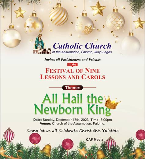 Festival Of Nine Lessons And Carol Catholic Church Of The Assumption