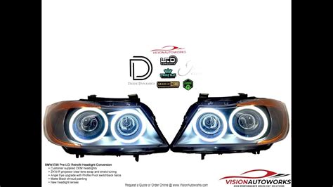 BMW E90 Pre LCI Custom Headlights Switchback Halos ZKW R Lens New