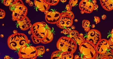 4K Halloween Background Loop Pumpkins by Kira_Mishura on Envato Elements