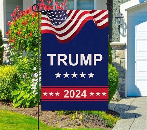 Donald Trump 2024 Garden Flags Take American Back Weather Proof Double