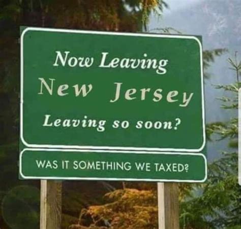 You Are Now Leaving New Jersey Newjersey