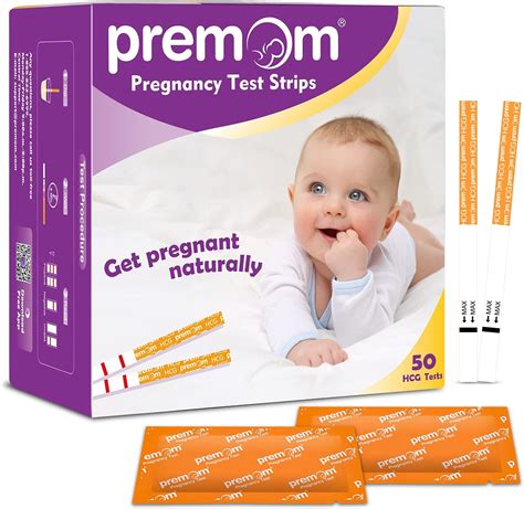 Premom Hcg Pregnancy Test Strips 50 Individually Wrapped Pregnancy Test Kit Powered By Premom