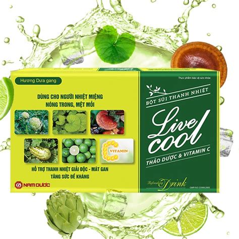 Sủi Thanh nhiệt Live Cool giúp thanh nhiệt giải độc mát gan nóng