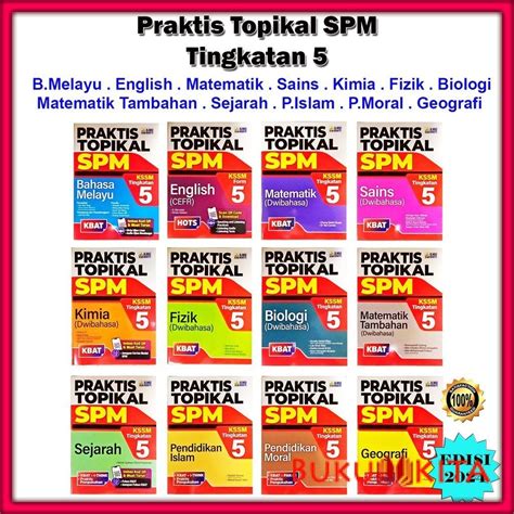 Buku Latihan Praktis Topikal Spm Kssm Tingkatan Edisi B