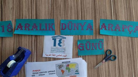 18 Aralık Dünya Arapça Günü Yunus Emre İmam Hatip Ortaokulu