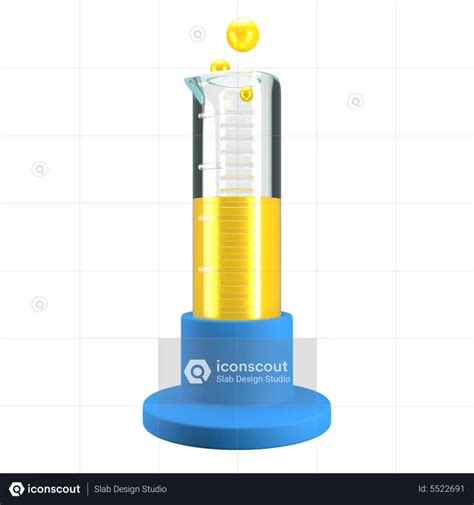Graduated Cylinder 3d Icon Download In Png Obj Or Blend Format