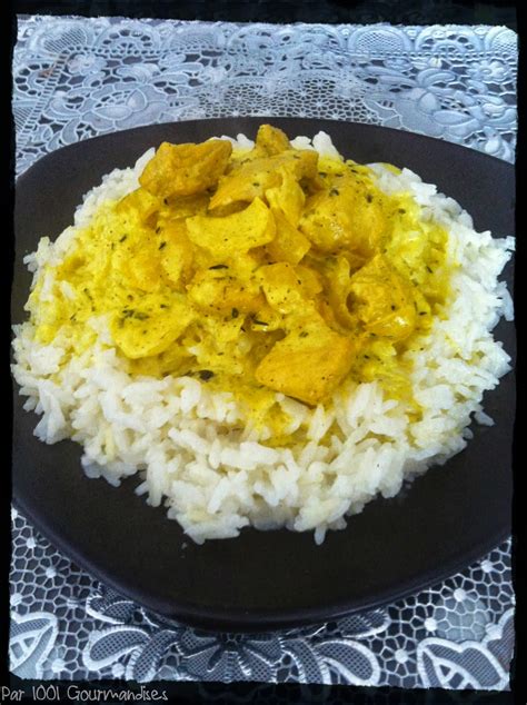 1001 Gourmandises Riz Et Son Poulet Au Curry