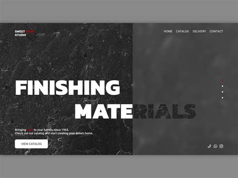 finishing materials store web design  kseniya sobol  dribbble