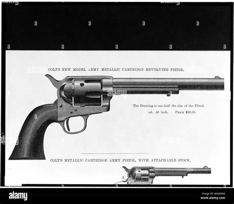 Colt Revolver Side View Stock Photo Alamy
