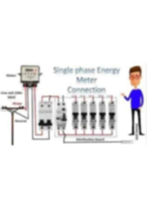 Single Phase Energy Meter Circuit Diagram