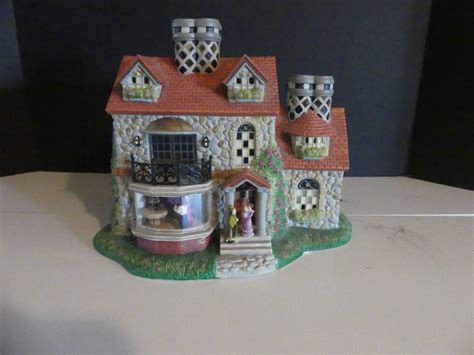 Lot Partylite Exclusive The Bristol House Old World Village