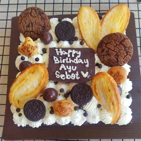 Jual ORDER H 1 Fudgy Brownies Birthday Cake Kue Brownies Kue Ulang