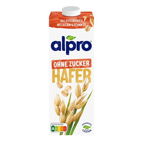 Alpro Hafer Ohne Zucker Liter Online Kaufen Frogcoffee De