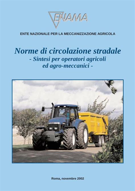 Pdf Ente Nazionale Per La Meccanizzazione Circolazione Stradale