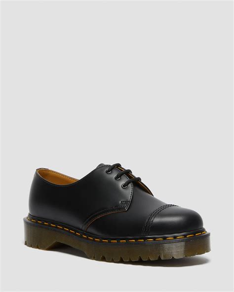 Dr Martens Leather 1461 Bex Made In England Toe Cap Oxford Shoes In