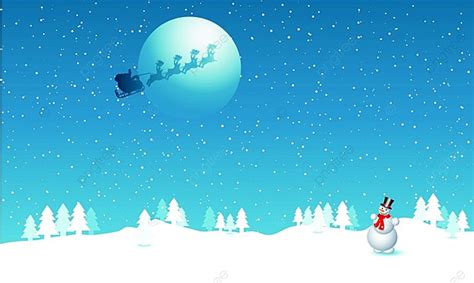 Santa In The Sky Background Christmas Vector Snowflake Background