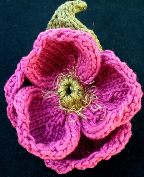 Instant Download Pdf Knit Flower Pattern Peony Knitted