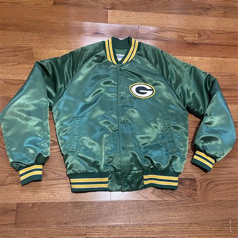 Chalkline Green Bay Packers Satin Jacket Etsy