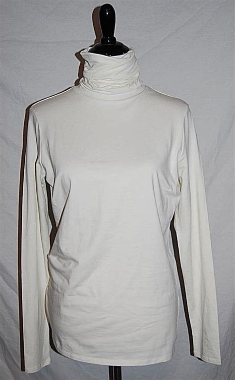 New Peruvian Connection Extreme Turtleneck Womens Large Snow Ls Pima