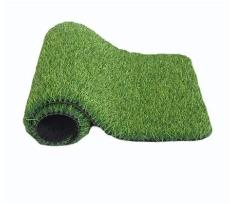 Plain Pp Mm Green Artificial Grass Mat For Outdoor Mat Size X